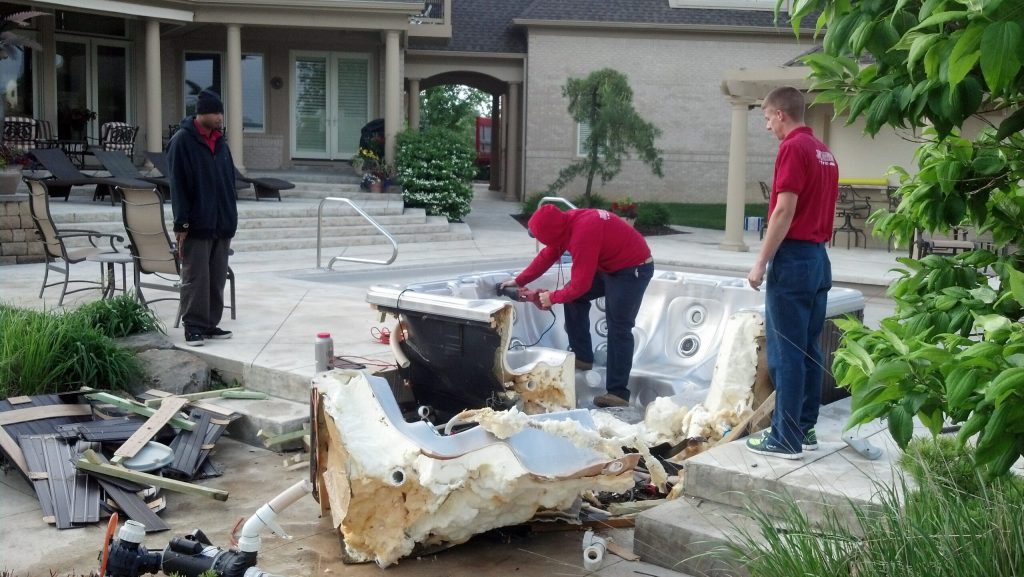 Hot tub removal Long Island
